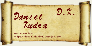 Daniel Kudra vizit kartica